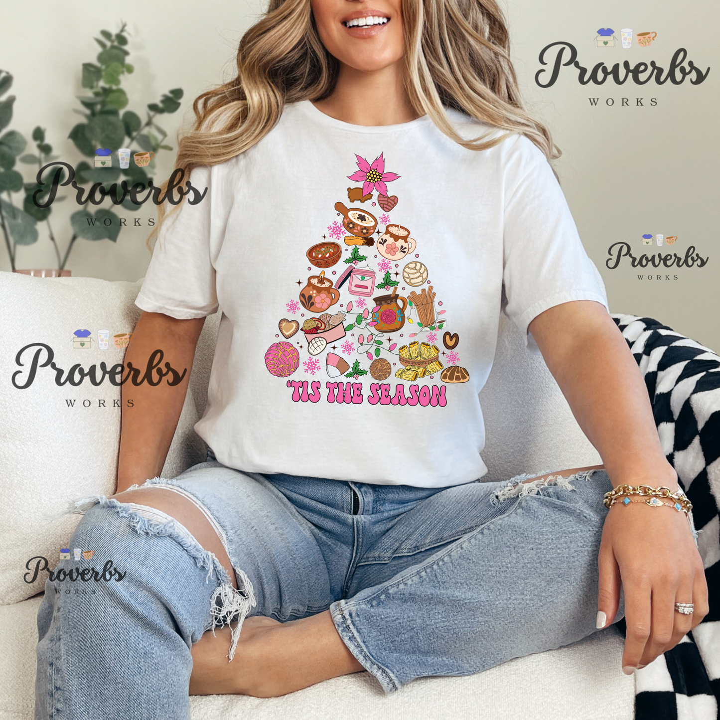 Tis The Season Pan Dulce Tree T-Shirt
