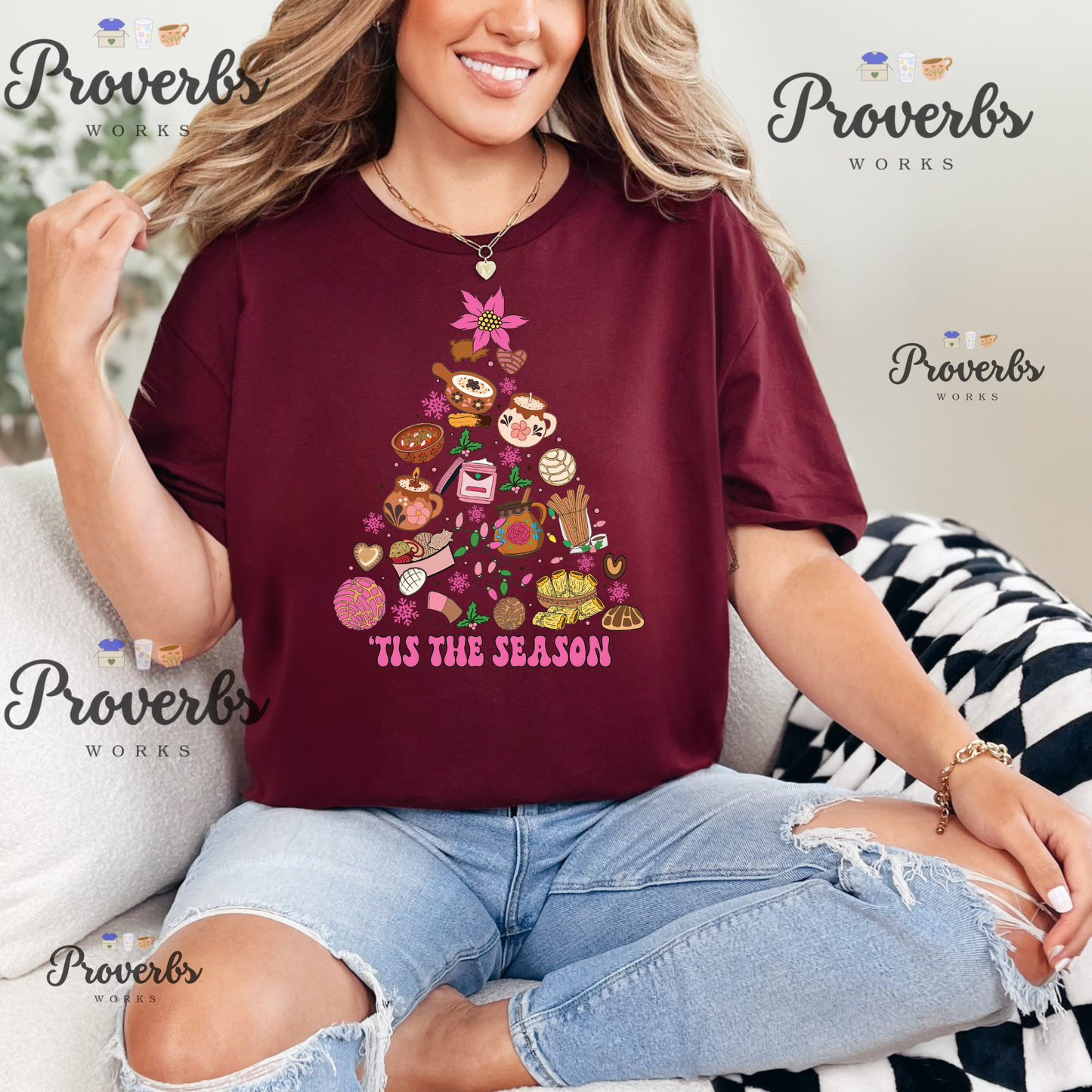 Tis The Season Pan Dulce Tree T-Shirt