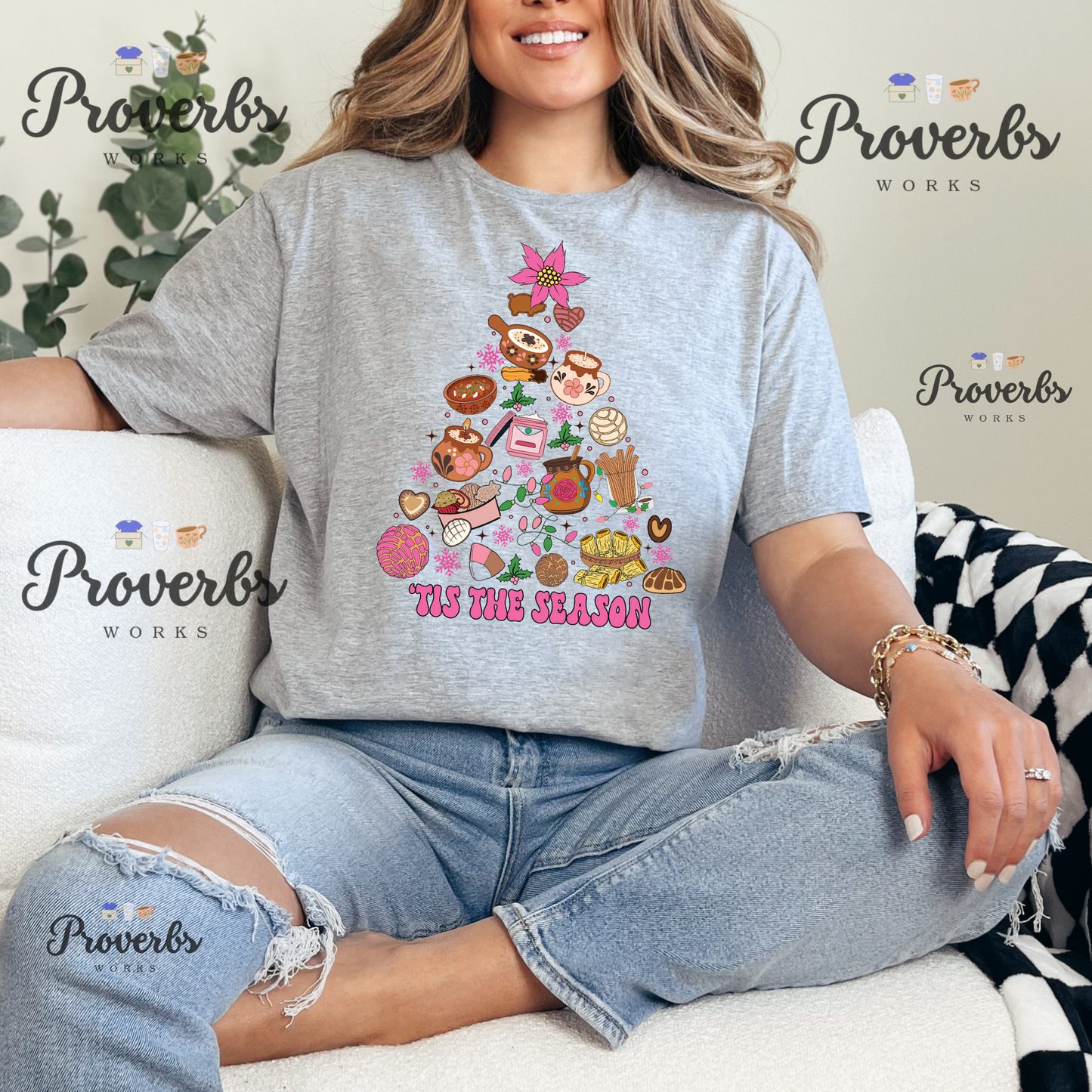 Tis The Season Pan Dulce Tree T-Shirt