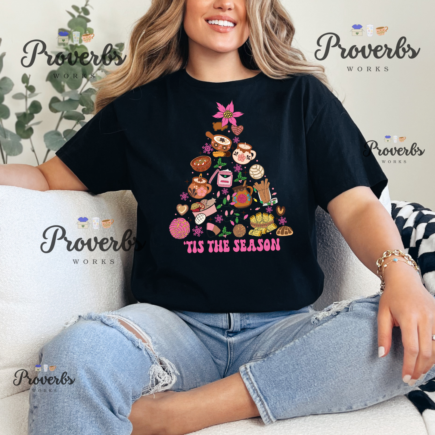 Tis The Season Pan Dulce Tree T-Shirt