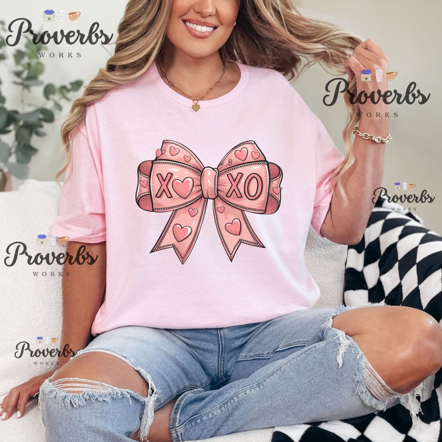 XoXo Pink Bow T-Shirt