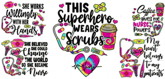 This Superhero Wears Scrubs Design