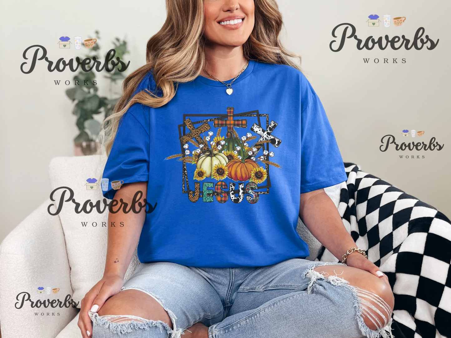 Jesus Fall/ Seasonal Theme T-Shirt